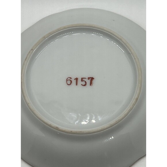 Lenwile-Ardalt Saucer Ring Dish Victorian Floral Saucer For Flat Cup - Picture 10 of 12